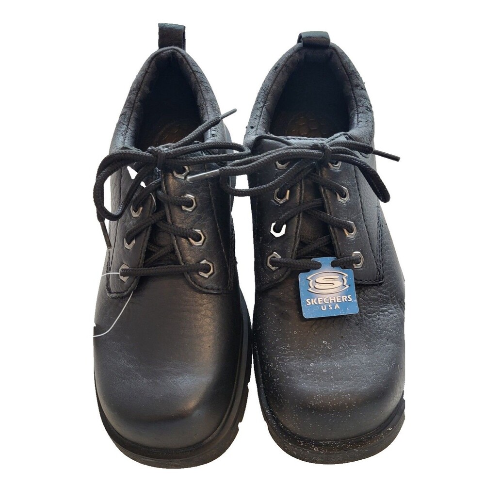 Skechers G-Tech Men's Black Leather Shoes – Size 8 – Style 6748